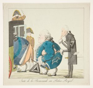 Suite de la Promenade au Palais-Royal (efter promenaden ved Palais-Royal) af Unknown