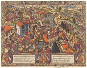 Historien om Jeremias: Baruk skriver en bog under Jeremias, kaldæerne belejrer Jerusalem, Jeremias bliver lagt i en grøft (Jeremias 36-38) af Unknown