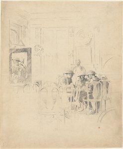 Uden titel (Soldater på en café) af Unknown