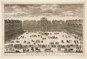 Udsigt over Place Royale i Paris af Unknown