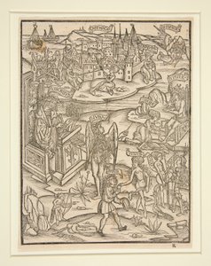 Træsnit fra Strasbourg Virgil, 1502 af Unknown