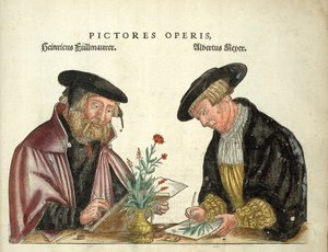2 kunstnere, der illustrerede bogen, Albert Meyer og Veit Rudolph Speckle, "" De Historia Stirpium commentarii insignia,..."" af Leonhart Fuchs af Unknown artist