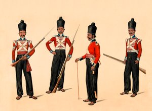 40. Madras indfødte infanteri, 1835 ca af Unknown