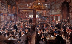 Et bryggeri i Leipzig (Tyskland) af Unknown Artist