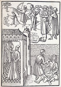 En urolog og kirurg i det 15. århundrede. af Unknown artist