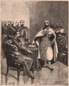 Abd El Kader og Napoleon III af Unknown