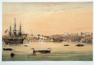Admiraut: "" Admirals båd"" Litografi af Paris fra det 19. århundrede, dekorativ kunst af Unknown artist