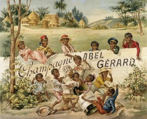 Reklameplakat for Champagne Abel Gérard, slutningen af det 19. århundrede af Unknown artist