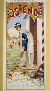 Reklameplakat for Oostende, slutningen af 1800-tallet af Unknown artist