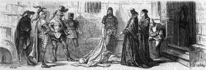 Alexander VI afleverede Jeme, en tyrkisk prins, forgiftet, døde nogen tid senere. Indgravering af det 19. århundrede. af Unknown artist