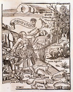 Allegori for logik fra Margarita philosophica af Gregor Reisch (1508) af Unknown artist