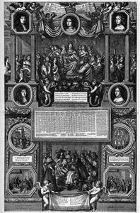 Almanach for året 1682, der repræsenterer fødslen af Dauphin (Louis de France kendt som Grand Dauphin af Unknown artist