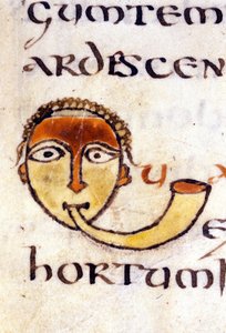 Alfabet: miniaturet bogstav U af Unknown artist