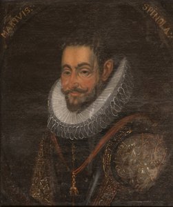 Ambrogio Spinola, genovesisk aristokrat og general i den spanske hær - Portræt af Ambrosio Spinola (1569-1630), Anonym . Olie på lærred. Størrelse: 65x55 cm. Nationalmuseum Stockholm af Unknown artist