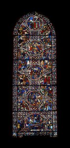 Ambulant vindue (farvet glas af Unknown artist