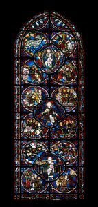 Ambulant vindue (farvet glas af Unknown artist