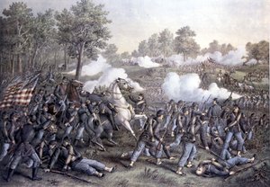 amerikansk borgerkrig af Unknown artist