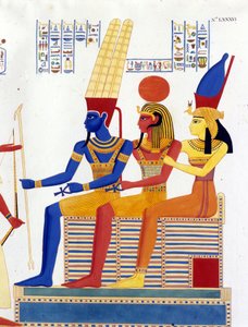 Amon - re, Ptah, Mut - i "" Monumenter af Egypten og Øvre Nubien"" af Ippolito Rosellini (Rossellini). af Unknown artist