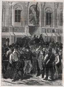 Armand Barbes, fransk revolutionær (1809-1870) før hans arrestation den 12. maj 1839 - Indgravering af 1882 i "Histoire de dix ans: 1830-1840"" Louis-Blanc (1811-1882) af Unknown artist