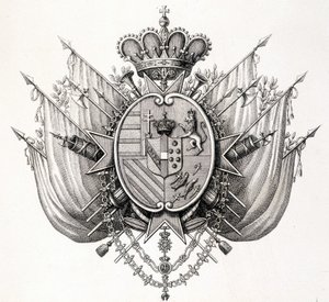 Arms of Tuscany, begyndelsen af det 19. århundrede. Leopold af Toscana. af Unknown artist