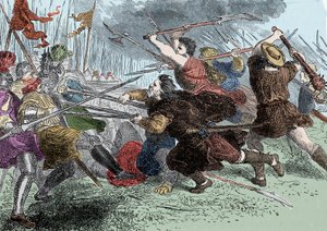 Arnold von Winkelried - Arnold von Winkelried (eller Arnold Winkelried) legendariske helte fra Schweiz i slaget ved Sempach af Unknown artist