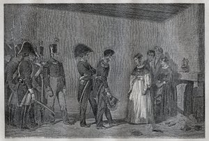 Arrestation af hertuginde af Berry (1798-1870 Marie-Caroline de Bourbon-Sicilien) i Nantes den 7. november af Unknown artist