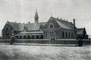 Australien: An Adelaide Public School, ca. 1885 (gravering) af Unknown artist