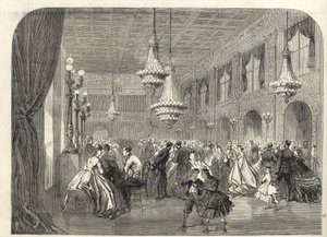 Baden Baden (Baden-Baden), Tyskland - Inde i samtalerummet - 1867 af Unknown artist