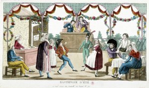Bold: Sommerbastringue, n.d., slutningen af 1700-tallet af Unknown artist