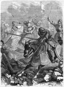 Slaget ved Guinegate eller Guinegatte (Frankrig), Sporenes Dag, 16. august af Unknown artist