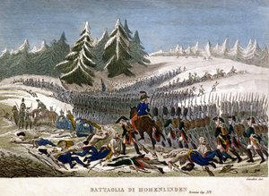 Slaget ved Hohenlinden den 3. december af Unknown artist