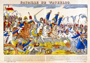 Slaget ved Waterloo (1815). af Unknown artist