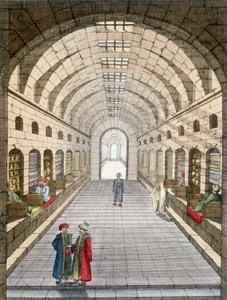 Bazar (souk) i Tunis, Tunesien. af Unknown artist