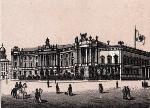 Berlin, Tyskland: udsigt over kejserpaladset Kejserens slot). i "" Verden illustrerer 168 visninger"" Udateret (slutningen af det 19. århundrede) af Unknown artist