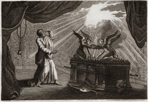 Bible of Royaumont, Det Gamle Testamente: Pagtens Ark. Figur af Arken. Illustration fra 1811. af Unknown artist