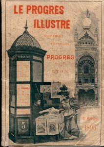 Indbinding af ""Le Progres illustré"" litterært supplement til Lyons fremskridt i 1895 (Morris-søjlen) af Unknown artist