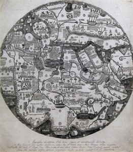 Borgia Verdenskort af Unknown Artist