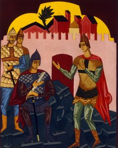 Boris Godunov, kostumedesign, til operaen af Modest Mussorgsky af Unknown Artist