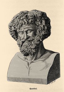 Buste af Hannibal eller Hannibal Barca (247 f.Kr. - 183 f.Kr.), karthagisk general og statsmand. af Unknown artist