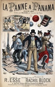Tegnefilmsangen "" La Panne a Panama"", som blev skabt af Monsy på Casino de Paris, tekst af R. Esse og musik af Rachel Block af Unknown artist
