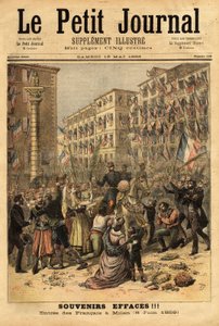 Fejring af Napoleonshærens indtog i Milano den 8. juni af Unknown artist