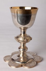 Kalk af kapellan Georges Coquere. Metelsmed, guld og sølv af Unknown artist