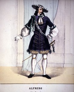Karakter af Alfredo Germont i "La Traviata" "af Giuseppe Verdi. af Unknown artist