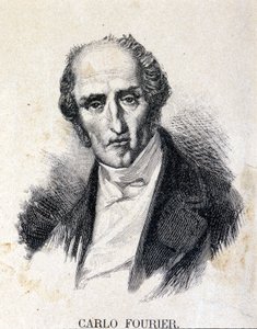 Charles Fourier (1772-1837), fransk filosof og økonom. af Unknown artist