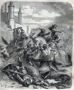 Charles III, kendt som Charles of Duras (Durazzo) konge af Napoli, gik ind i Napoli med folkets hjælp den 16. juli af Unknown artist
