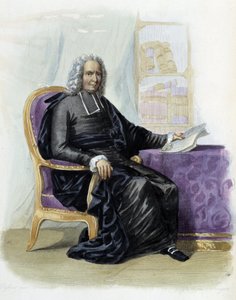 Charles Rollin (1661-1741), forfatter og historiker i Ed. Mennechet, "" Le Plutarque francais"" af Unknown artist
