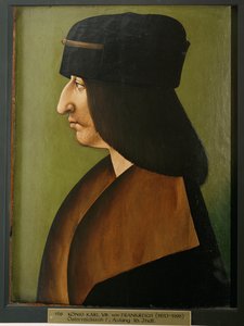 Karl VIII af Frankrig (maleri på træ) af Unknown Artist