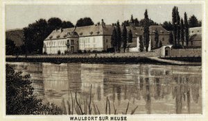 Chateau de Waulsort sur Meuse, Vallonien, Belgien. af Unknown artist