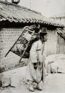 Kyllingehandler, Korea, slutningen af det 19. århundrede af Unknown artist