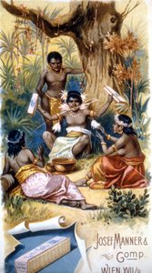 Chokoladeannonce "" Josef Manner & Gomp, Wien"". af Unknown artist